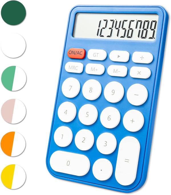 Standard Calculator, 12 Digit, Desktop Large Display and Buttons for Office, School, Home & Business Use