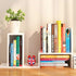 IUSEIT Counter Desktop Shelf Organizer, Adjustable Wood Office Storage Rack, Display Small Bookshelf