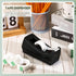 Tape Dispenser Desk with 12 Rolls Transparent Cute Small Tape Refills for Invisible Tape, Christmas Gift Wrapping
