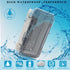Outdoor Waterproof Electrical Box - IP67 ABS Plastic Junction Box with Hinged Cover, Mounting Plate, Wall Bracket,