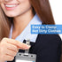 Metal Badge Clips ID Badge Clips with Clear PVC Straps, Double Hole Name Tag Clips for ID Cards and Badge Holders (200