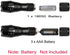 2 Pack 2000 5 LED Tactical Flashlight Water Resistant Military Grade Lumens Modes Zoom Function Ultra Bright Torch