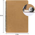 EUSOAR Hard Cover Spiral Notebook, A5 3Pack 5.5"x8.3" 120 Pages Graph Spiral Notebook Journals, Wirebound Journal Sketch Notebook for Math and Science Students Engineering Artist Drawing by EUSOAR