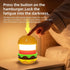 YUEHISY 8 Dimmable 1800mAh Cute Hamburger Shaped Bedside Lamp, BT Speaker White Noise Machine with Natural Sounds