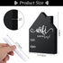 Jetec WiFi Password Sign, Wooden Freestanding Chalkboard Style Sign with Erasable Pen for Home Business Decor (5 x 3.7