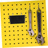 4Pcs Ciieeo Pegboard Organizer Bins with Hooks Wall-mounted Tool Storage Boxes for Screws and Accessories Plastic