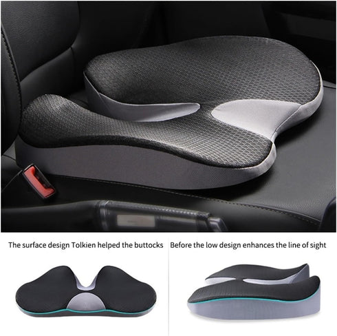 JJKSKV Tailbone Orthopedic Memory Foam Prostate Cushion for and Sciatica Seat Cushion for Chair and Car Removable