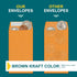 Money Envelopes for Cash - 500 Pack - Brown Self Seal Envelopes - Peel & Seal Coin Envelopes for Money, Credit Cards,