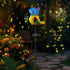 Parrot Solar Garden Lights Outdoor Waterproof, Christmas Metal Yard Decor Outdoor Solar Lights Decorative Stake