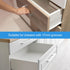 4Set 235mm uxcell Drawer Slides, - Plastic Drawer Rails with Screw, Side Mounted Grooved Guide Rail for Cabinet Drawer