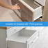 6Pcs 180mm uxcell Drawer Slides, - Plastic Drawer Rails, Side Mounted Grooved Guide Rails for Cabinet Drawers Bedside