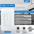 Dimmer 4-Speed Universal Ceiling Fan Control and Light Switch, Wall Control,Single Pole Fan & Light Switch Combo,Safety