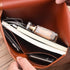 VANRA PU Leather File Folder Organizer, Document Holder with Magnetic Closure for A4 Letter Size Paper (Brown)