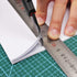 HAUTMEC 9mm Precision Utility Knife, Retractable Multi-Purpose Cutter with Soft Grip for Work, Home, Arts Crafts
