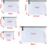 Oaimyy 20 Pcs Mesh Zipper Pouch Document Folders, Black, 5"x 7", Zipper Zip File Organizing Storage Bags