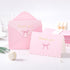 Envelopes,50 Pack Crisky Thank You Cards with Pink Thank You Cards Bulk Bow Style for Baby Shower, Birthday, Wedding