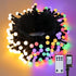 Brizled 66ft 200 LED Color Changing String Lights, Warm White & Colored