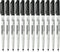TWOHANDS Permanent Markers, Ultra Fine Tip, 0.5mm, Black, 12 Count