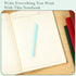 Tenceur 5 Pcs A4 College Ruled Notebook, 8.5'' x 11'', 200 Pages Lined Artificial Leather Sketchbook