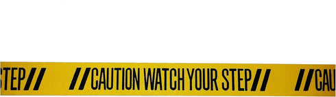 Gator Grip Traction Anti-Slip Safety Warning Tape, 3 Inch x 44 Inch, WATCH YOUR STEP for Entry Steps