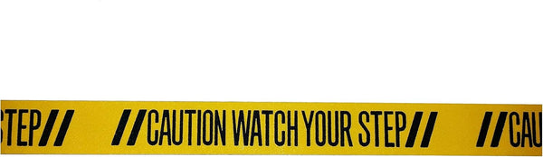 Gator Grip Traction Anti-Slip Safety Warning Tape, 3 Inch x 44 Inch, WATCH YOUR STEP for Entry Steps