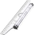 Frienda Rolling Ruler, Plastic Parallel Rolling Ruler for Measuring Drafting Office, Multifunctional 12 Inch