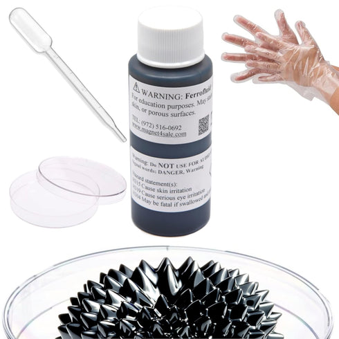 CMS MAGNETICS - (2oz Kit) Ferrofluid Science Experiment Kit for Education in