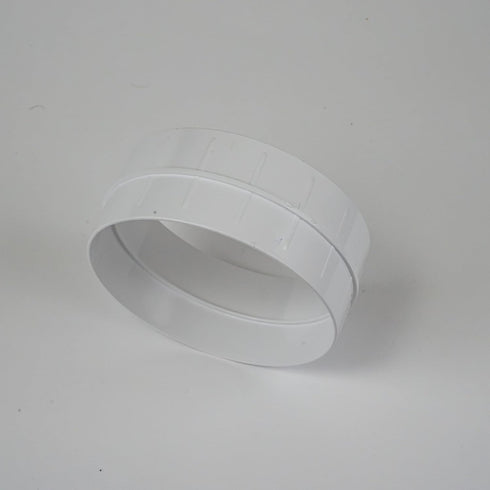 Plastic 6" Inline Duct Connector - Exhaust/Inlet Connector for Flexible or Straight Duct, Connector Size 5.9"