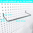 5 Pack Extendable Pegboard Paper Towel Holder, Pegboard Hook for Workshop, Garage, Kitchen, Laundry Room