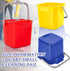 8 3 Irenare Pcs Sanitizing Bucket Quart Cleaning Pail Small Detergent Square, Spout and Handle Plastic Utility