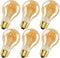 A19 E26 Vintage Edison Bulbs 6W LED Equivalent 60 Watt, 6 Pack