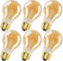 A19 E26 Vintage Edison Bulbs 6W LED Equivalent 60 Watt, 6 Pack