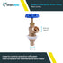 SharkBite 1000296461 25494Z Brass Crimp Boiler Drain Valve, 3/4 in. x 3/4