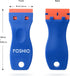 2PCS 100PCS FOSHIO Plastic Razor Blade Scraper Include Scraper Tool and Blades for Gasket Remover, Labels Decal