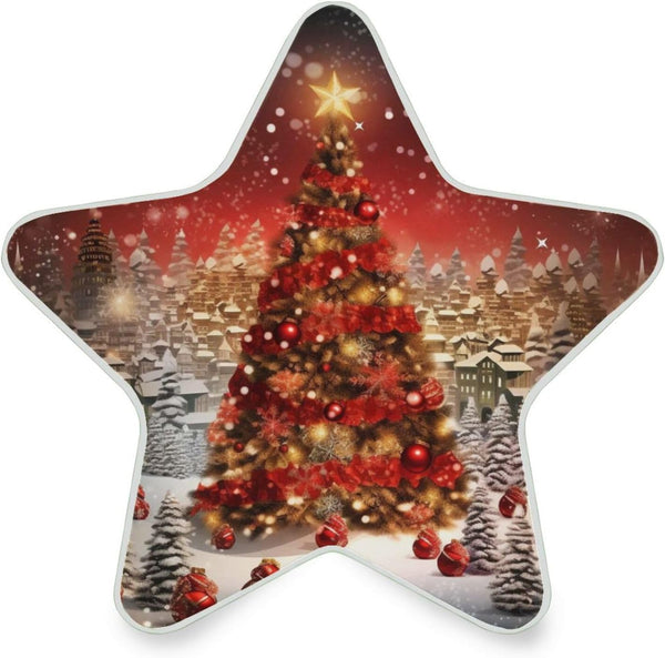 ALAZA Merry Christmas Ball 3D Snowflake Star Shaped LED Night Light Dusk
