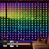 KBG Smart Curtain Lights RGB Color Changing Christmas Curtain Lights, USB Powered with