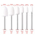 AUSTOR 24 Pieces Wool Felt Mounted Mandrel Set with 2 Shaped and 6 Sizes Polishing Buffing Wheel Bits for Dremel Rotary