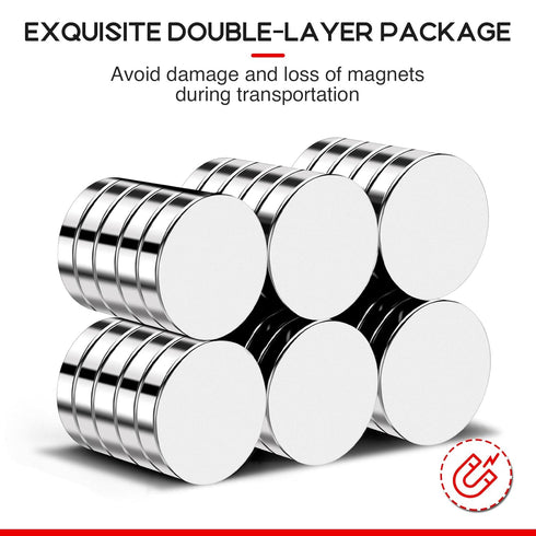 Small Strong Magnets, 30Pcs Round Neodymium Refrigerator Magnets for Crafts, Tiny Disc Magnets for Whiteboard