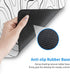 White Mouse Pad - Extended Gaming Mouse Pad for Desk 31.5 x 11.8 Inch, Black and White Topographic Design