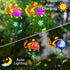 2 Pack Solar Pathway Lights Outdoor, Squirrel Solar Garden Lights, Waterproof Colorful Global Landscape Lighting