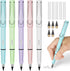 Inkless Pencil with Eraser, 5 Sets of Infinity Everlasting Pencil, Reusable Infinite Pencil with Extra Erasers