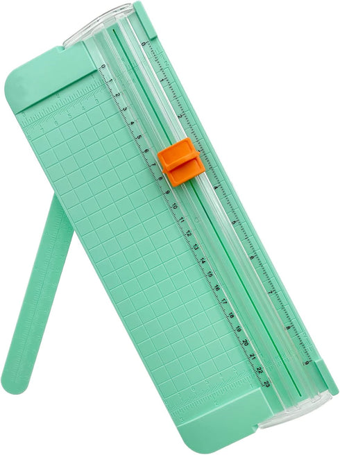 Paper Cutter, A4 Paper Trimmer with Security Safeguard, Portable Straight Edge Cutter for Scrapbooking and Photos