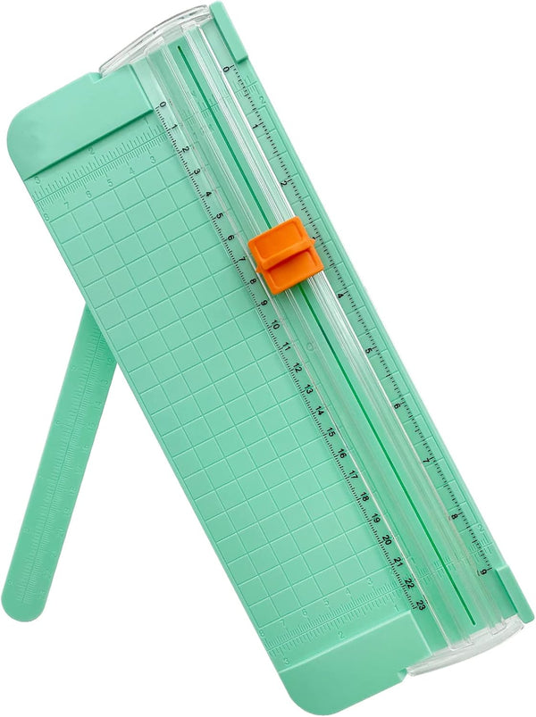 Paper Cutter, A4 Paper Trimmer with Security Safeguard, Portable Straight Edge Cutter for Scrapbooking and Photos