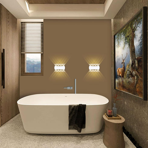 8W IP65 3000K Kawell Modern Wall Sconces LED Wall Light Up Down Indoor Outdoor Aluminum Wall Lamp LED Waterproof