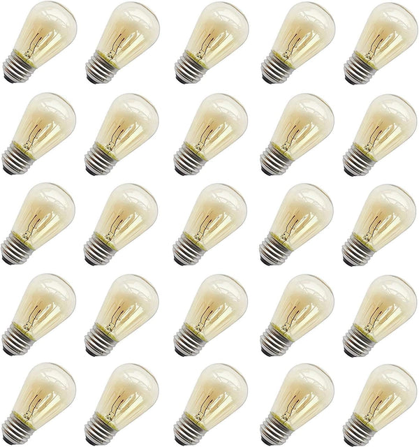 Rolay 11W Outdoor String Light Bulbs, S14 Incandescent Replacement Bulbs for Outdoor Patio