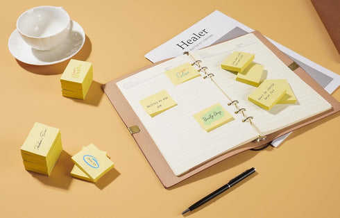 Mini Sticky Notes - 1.5x2 in, 36 Pad Canary Yellow Strong Adhesive Post, Suitable for School, Home, Office