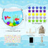 Loorow Training25PCS) Magnetic Reward Jars for Kids - Large Fish Tank Shaped Reward Jar with Colorful Letter Stickers |