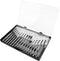 Performance Tool Precision Screwdriver Set with Black Oxide Steel Shafts and Chrome Plated Handles - 1422