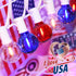 G40 27.8 4th 25+3 Bulbs, LED Red White and Blue Lights, FT of July Lights Plug in with Patriotic Decorations Outdoor
