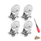 4 Pack Swivel Caster Wheels for Furniture, 2 Inch Heavy Duty Castor Wheels, YAEMIKY Polyurethane Rolling Castors